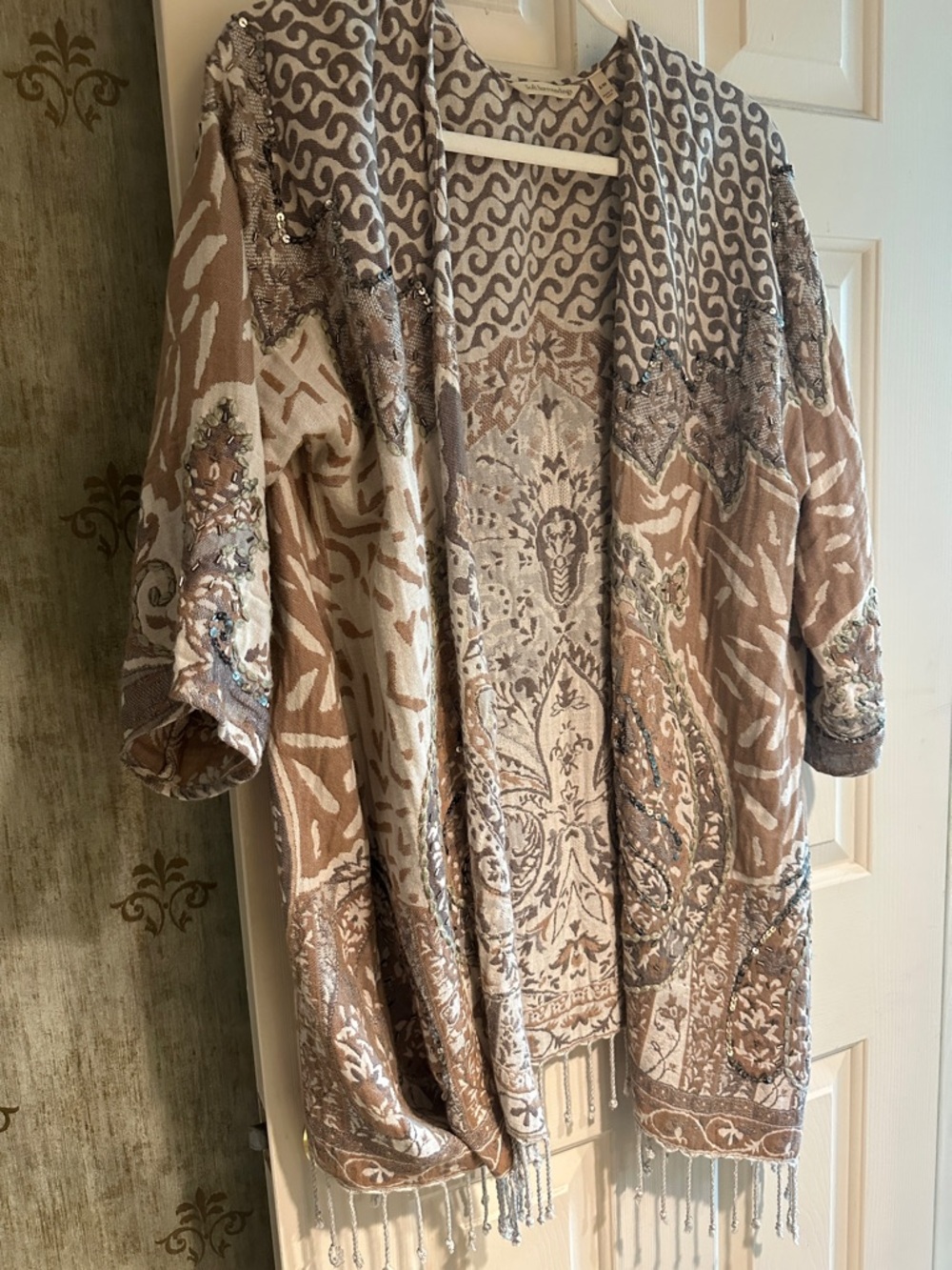 Soft Surroundings Boho Topper with a bit of sparkle throughout